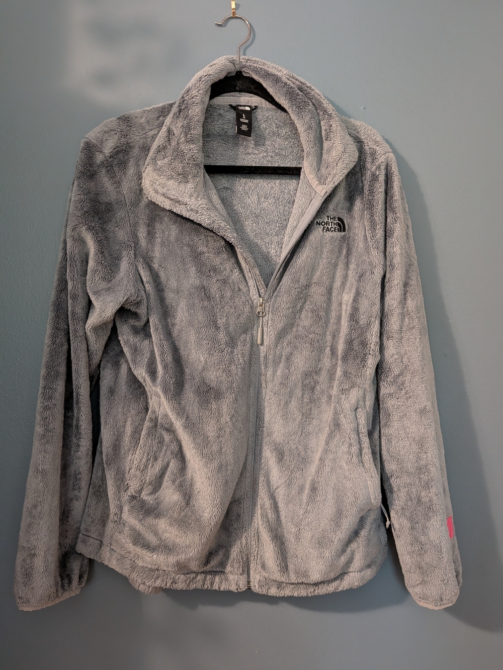The North Face Gray Plush Fleece Jacket